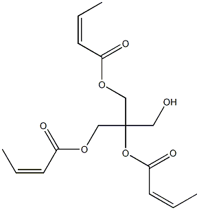 Trisisocrotonic acid 2-(hydroxymethyl)propane-1,2,3-triyl ester 结构式