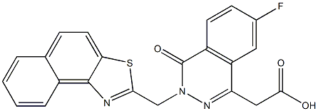 3,4-Dihydro-7-fluoro-3-(naphtho[1,2-d]thiazol-2-ylmethyl)-4-oxophthalazine-1-acetic acid|