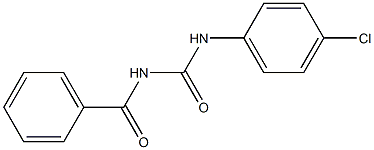 1-Benzoyl-3-(4-chlorophenyl)urea Struktur