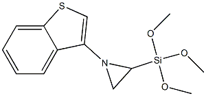 1-(Benzo[b]thiophen-3-yl)-2-trimethoxysilylaziridine Structure