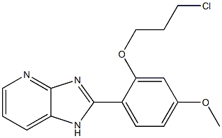 2-[2-(3-Chloropropoxy)-4-methoxyphenyl]-1H-imidazo[4,5-b]pyridine 结构式