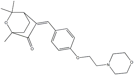  5-[4-[2-Morpholinoethoxy]benzylidene]-1,3,3-trimethyl-2-oxabicyclo[2.2.2]octan-6-one