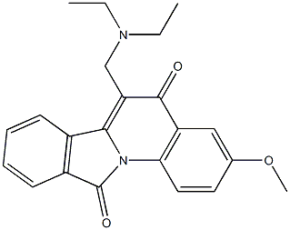 3-Methoxy-6-[(diethylamino)methyl]isoindolo[2,1-a]quinoline-5,11(5H)-dione