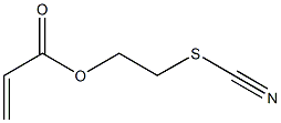 アクリル酸2-チオシアナトエチル 化学構造式