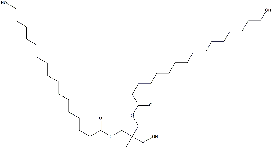 Bis(16-hydroxyhexadecanoic acid)2-ethyl-2-(hydroxymethyl)-1,3-propanediyl ester,,结构式