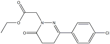 3-(4-Chlorophenyl)-5,6-dihydro-6-oxopyridazine-1(4H)-acetic acid ethyl ester Struktur