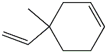 1-Methyl-1-ethenyl-3-cyclohexene Structure