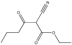 2-シアノ-3-オキソヘキサン酸エチル 化学構造式
