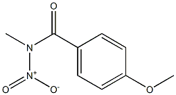 N-ニトロ-N-メチル-4-メトキシベンズアミド 化学構造式