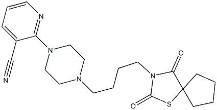 2-[4-[4-(2,4-Dioxo-1-thia-3-azaspiro[4.4]nonan-3-yl)butyl]-1-piperazinyl]-3-pyridinecarbonitrile