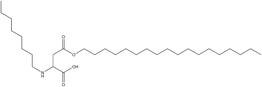 2-Octylamino-3-(octadecyloxycarbonyl)propionic acid,,结构式