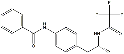 (-)-N-[4-[(R)-2-(Trifluoroacetylamino)propyl]phenyl]benzamide