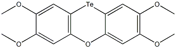 2,3,7,8-Tetramethoxyphenoxatellurin Struktur