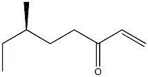 [R,(-)]-6-Methyl-1-octene-3-one Structure