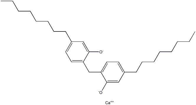 カルシウム2,2'-メチレンビス(5-オクチルフェノキシド) 化学構造式