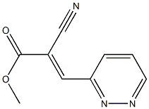 2-Cyano-3-(3-pyridazinyl)acrylic acid methyl ester,,结构式