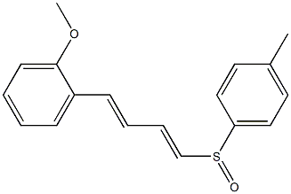 (1E,3E)-1-(p-Tolylsulfinyl)-4-(2-methoxyphenyl)-1,3-butadiene 结构式