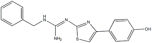 2-[[Amino(benzylamino)methylene]amino]-4-(4-hydroxyphenyl)thiazole Structure