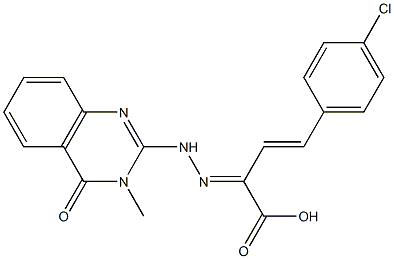 2-[2-[(3,4-Dihydro-3-methyl-4-oxoquinazolin)-2-yl]hydrazono]-4-(4-chlorophenyl)-3-butenoic acid|