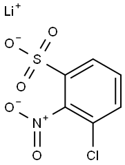 3-クロロ-2-ニトロベンゼンスルホン酸リチウム 化学構造式