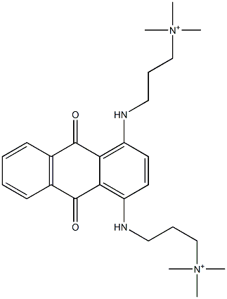 3,3'-[[(9,10-Dihydro-9,10-dioxoanthracene)-1,4-diyl]bisimino]bis(N,N,N-trimethyl-1-propanaminium) Structure