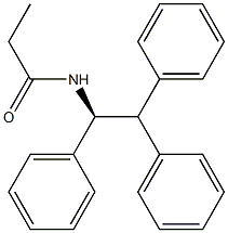 (+)-N-[(S)-1,2,2-Triphenylethyl]propionamide 结构式