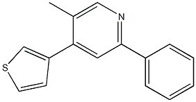 2-Phenyl-4-(3-thienyl)-5-methylpyridine Structure
