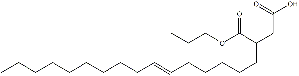 3-(6-Hexadecenyl)succinic acid 1-hydrogen 4-propyl ester Struktur