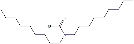 Dinonyldithiocarbamic acid,,结构式
