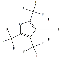 2,3,4,5-テトラキス(トリフルオロメチル)フラン 化学構造式