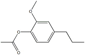 2-Methoxy-4-propylphenol acetate Structure