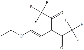 3-(2-Ethoxyvinyl)-1,1,1,5,5,5-hexafluoro-2,4-pentanedione Struktur