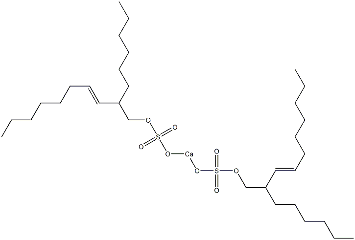 Bis(2-hexyl-3-decenyloxysulfonyloxy)calcium,,结构式