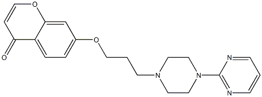  7-[3-[4-(2-Pyrimidinyl)-1-piperazinyl]propyloxy]-4H-1-benzopyran-4-one