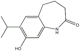 4,5-Dihydro-8-hydroxy-7-isopropyl-1H-1-benzazepin-2(3H)-one,,结构式