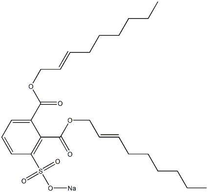 3-(Sodiosulfo)phthalic acid di(2-nonenyl) ester 结构式