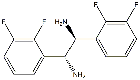 (1R,2S)-1,2-Bis(2,3-difluorophenyl)ethane-1,2-diamine,,结构式