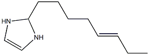 2-(5-Octenyl)-4-imidazoline Structure