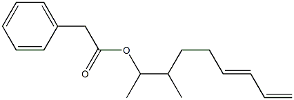 Phenylacetic acid 1,2-dimethyl-5,7-octadienyl ester