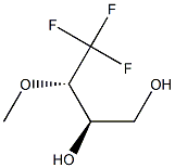 (2R,3S)-3-メトキシ-4,4,4-トリフルオロブタン-1,2-ジオール 化学構造式