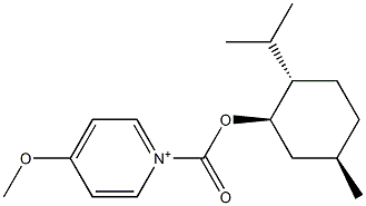 4-Methoxy-1-[[(1R,3R,4S)-p-menthan-3-yl]oxycarbonyl]pyridinium Structure