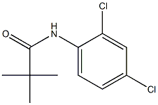 N-(2,4-Dichlorophenyl)-2,2-dimethylpropionamide Struktur