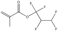 メタクリル酸(1,1,2,3,3-ペンタフルオロプロピル) 化学構造式