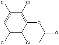 酢酸2,3,5,6-テトラクロロフェニル 化学構造式