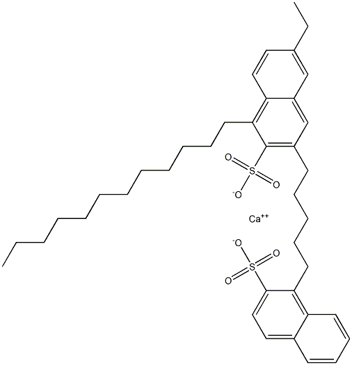 Bis(1-dodecyl-2-naphthalenesulfonic acid)calcium salt,,结构式