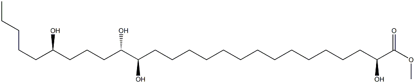 (2S,16R,17S,21R)-2,16,17,21-Tetrahydroxyhexacosanoic acid methyl ester,,结构式