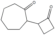 2-(2-Oxocyclobutan-1-yl)cycloheptan-1-one Structure