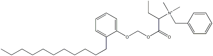 N,N-Dimethyl-N-benzyl-N-[1-[[(2-undecylphenyloxy)methyl]oxycarbonyl]propyl]aminium,,结构式