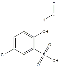 5-クロロ-2-ヒドロキシベンゼンスルホン酸·水和物 化学構造式