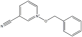 3-Cyano-1-(benzyloxy)pyridin-1-ium Structure